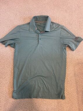 adidas Men's Teal-Green Polo Shirt